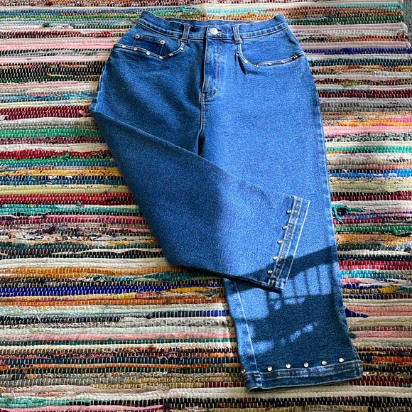 VTG- Denim & Co Bling Capri Jeans- #1901 - Picture 9 of 15